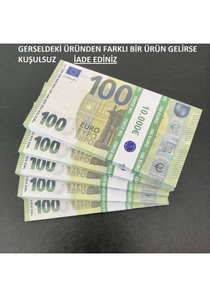 500 adet 100 euro geçersiz eğlence oyun şaka