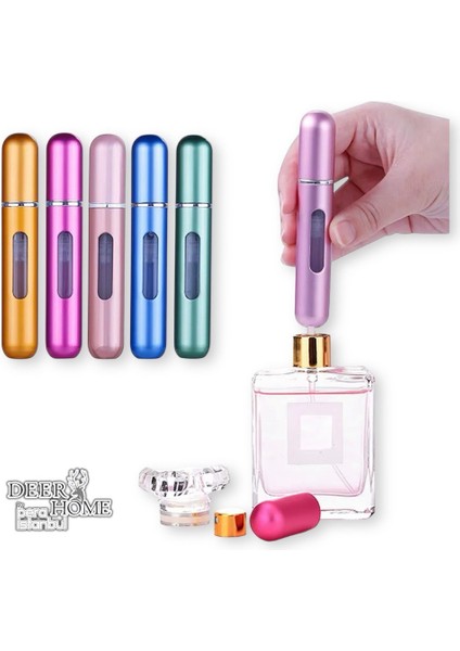 3 Adet Taşınabilir Cep Parfüm Şişesi Doldurma Atomizer Çantalık Doldurulabilir Mini Şişe 5ml fiyatları
