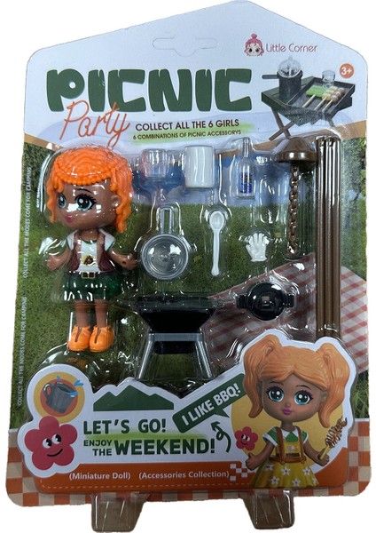 Little Corner Picnic Party Mini Bebek ve Mangal Seti modelleri