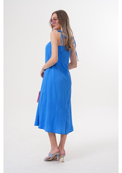 Aerobin Kumaş Comfort Kalıp Ip Askılı Elbise modelleri