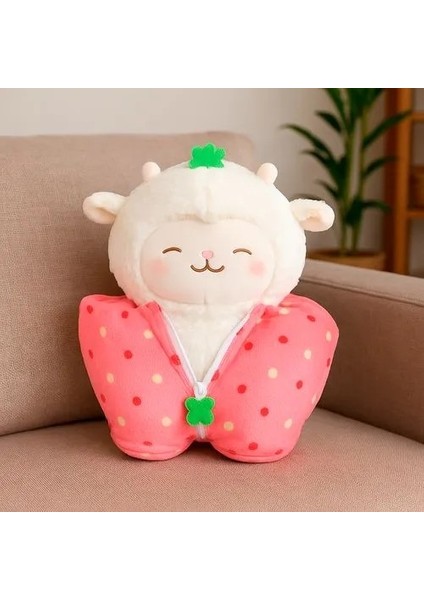 Kuzu Baa 28 cm Uyku Tulumlu Kuzu Peluş Oyuncak