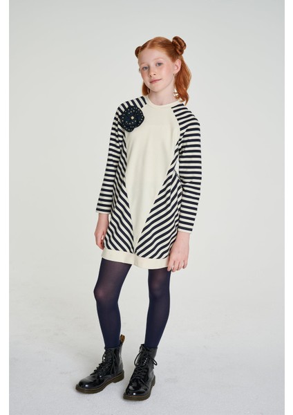 Bg Store Kız Çocuk Çizgili Elbise