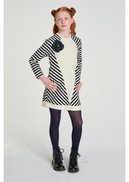 Bg Store Kız Çocuk Çizgili Elbise modelleri