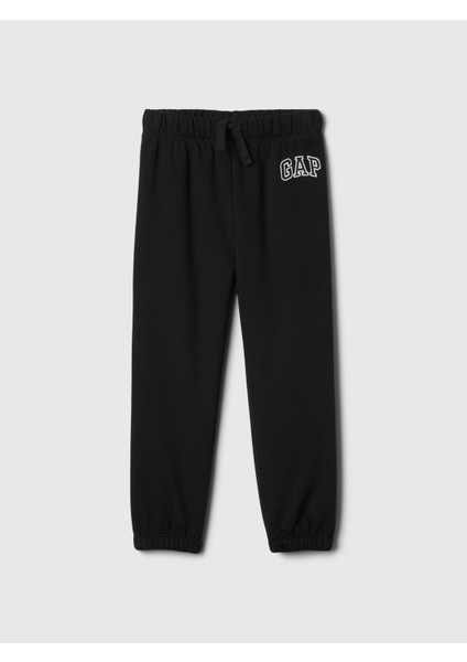 Erkek Bebek Siyah Gap Logo Fleece Jogger Eşofman Altı