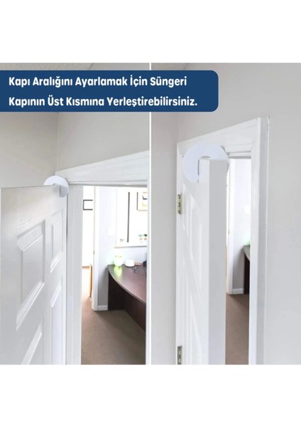 4 Adet Sünger Kapı Durdurucu Bebek Güvenliği Koruyucu