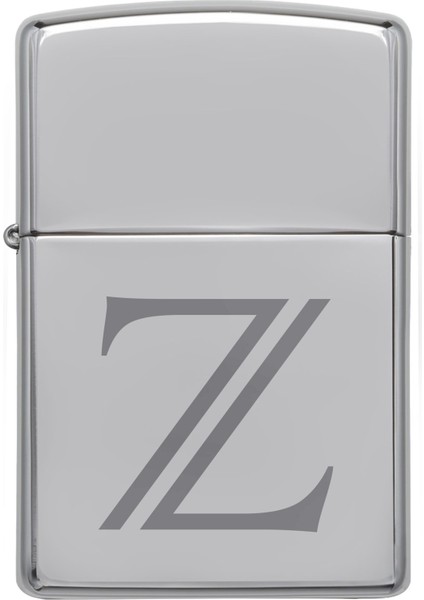 Çakmak Z Harf Gümüş Gri