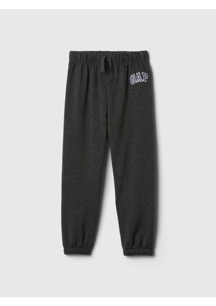 Erkek Bebek Koyu Gri Gap Logo Fleece Jogger Eşofman Altı