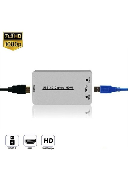 HDMI USB 3.0 Video Yakalama Kartı Canlı Yayın ve Kayıt Için Av Uyumlu Kart fırsatları