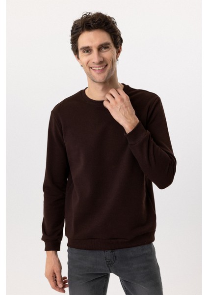 Oversize Kalıp O Yaka 3 Iplik Yumuşak Dokulu Sweat