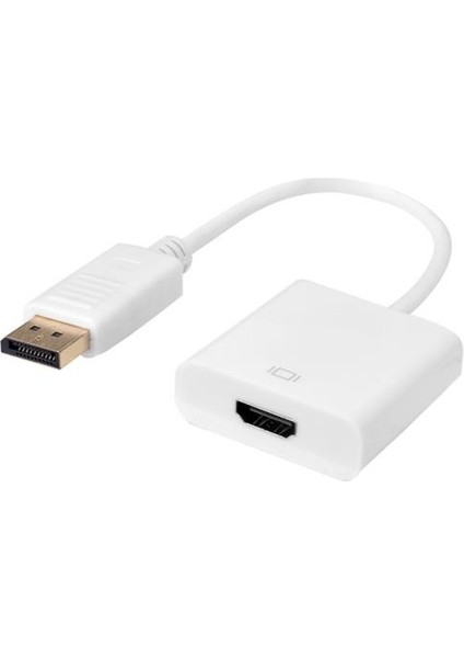 Hytech HY-DS10 Dp Display Port To HDMI Aktif Görüntü Çevirici Beyaz
