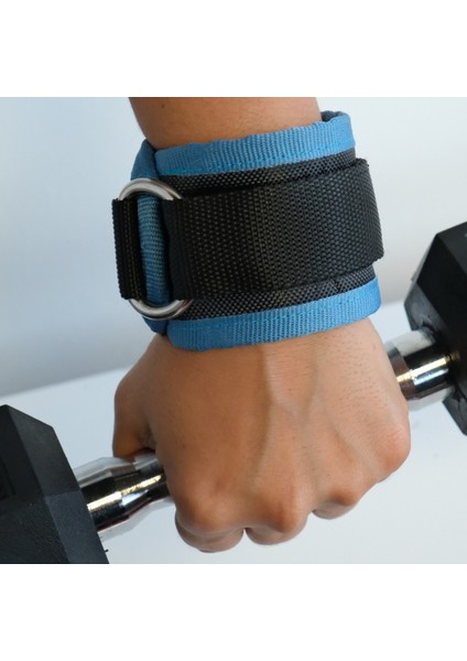 3'lü Fitness Seti | Halter KEMERI(120 Cm) + Ayak/bilek Kayışı + Cable Ayak Çekiş Aparatı