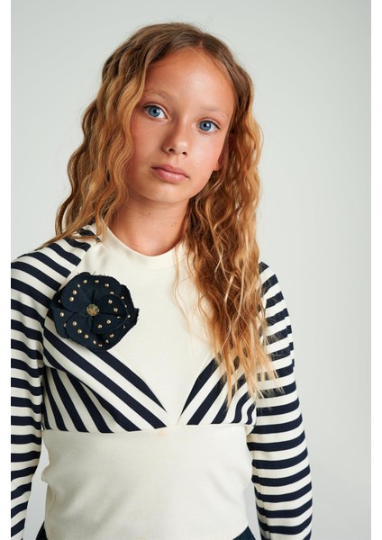 Bg Store Kız Çocuk Çizgili Bluz modelleri