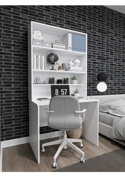 Asra Trend %100 Mdflam Raflı Çalışma Masası Bilgisayar Ofis Ders Masası Çm-03 fiyatları