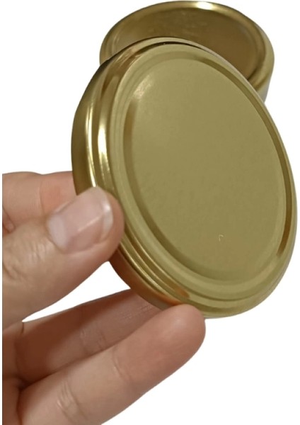 Konserve Kavanoz Kapağı 100 Adet 82MM Altın Kapak fiyatları