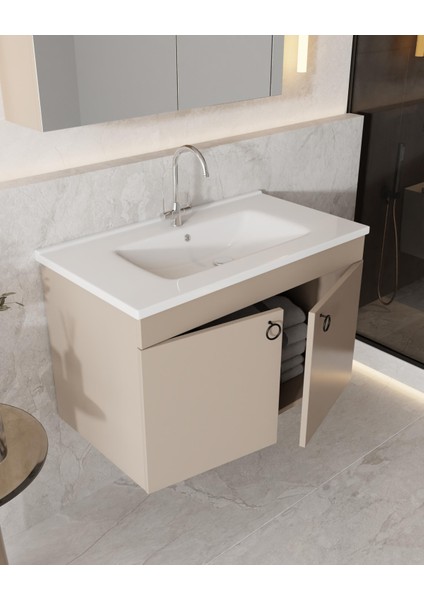 Dafne 85 Cm, Mdf Lavabolu Banyo Dolabı Seti, Mdf fiyatları