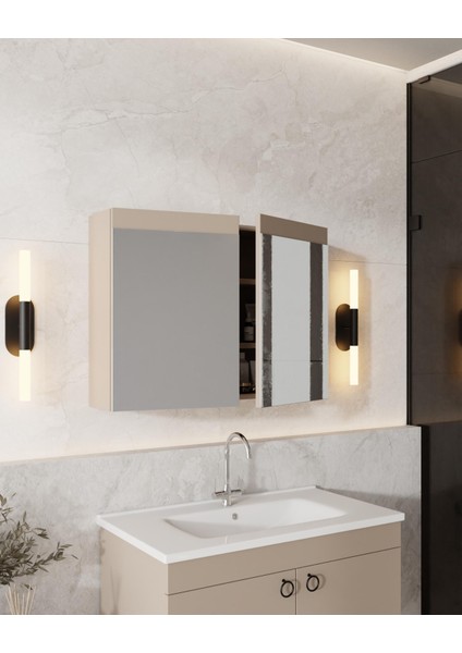 Dafne 85 Cm, Mdf Lavabolu Banyo Dolabı Seti, Mdf modelleri