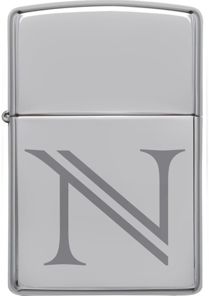 Çakmak N Harf Gümüş Gri