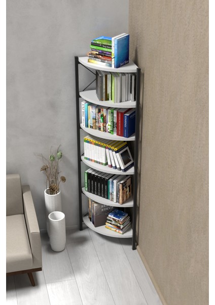 Beyaz Suntalam Kitaplık 160x43x30 cm – Minimalist ve Şık Tasarım, Ev ve Ofis İçin Fonksiyonel Depolama