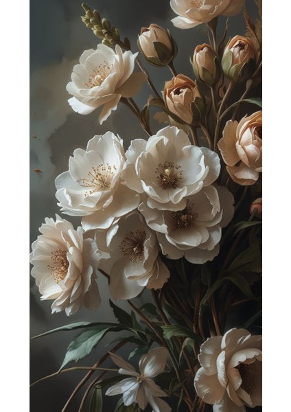 Soyut Sanatsal Çicek Iı Ev Duvar Salon Güzellik Salonu Ofis Dükkan Dekarasyon Kanvas Tablo fiyatları