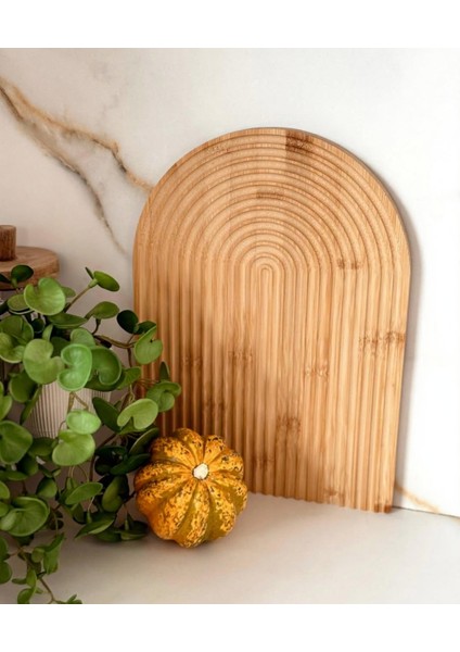 Gökkuşağı Bambu Sunum ve Servis Tahtası 32X24CM