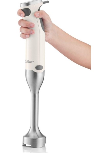 Technoart 1500 W El Blenderi – 900 ml Kapasiteli, Turbo Fonksiyonlu Çelik Bıçaklı, Beyaz, Yerli Üretim