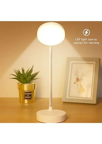 Masa Lambası Şarjlı Akrobatik 3 Kademeli 18 Ledli Dokunmatik Ders Çalışma Pc Beyaz Işık fiyatları