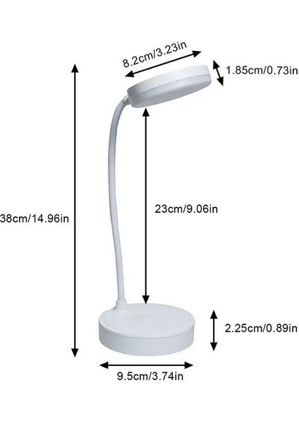 Masa Lambası Şarjlı Akrobatik 3 Kademeli 18 Ledli Dokunmatik Ders Çalışma Pc Beyaz Işık indirimleri