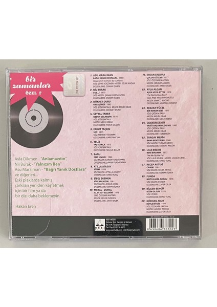 Bir Zamanlar Özel 2 Keşfedilecek Plaklardan Şarkılar CD (Orjnal Baskı Cd) fiyatları