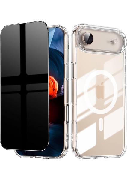 iPhone 17 Air Kılıf Manyetik Şarj Kapak ve Hayalet Ekran Koruyucu