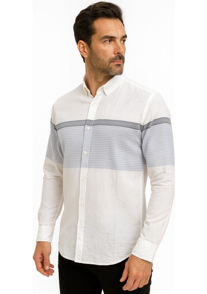 Spor Slim Fit Gömlek Beyaz modelleri