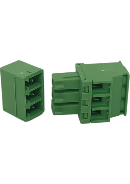 3 Kutuplu 180 Derece 3.81mm Baskılı Devre (Pcb) Klemens Seti (Dişi + Erkek) modelleri