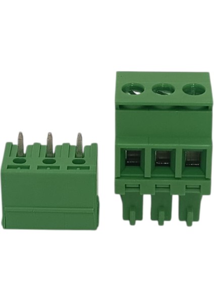 3 Kutuplu 180 Derece 3.81mm Baskılı Devre (Pcb) Klemens Seti (Dişi + Erkek) fırsatları