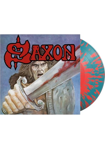 Saxon - Saxon (Blue W Red Splatter Vinyl) - Plak