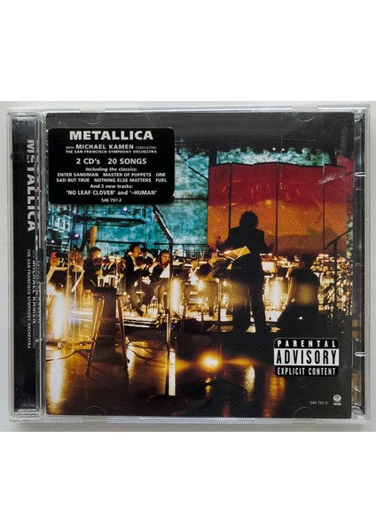 Metallica With Michael Kamen Conducting The San Francisco Symphony Orchestra S&m 2 x CD (Orjnal Dönem Baskı Cd)