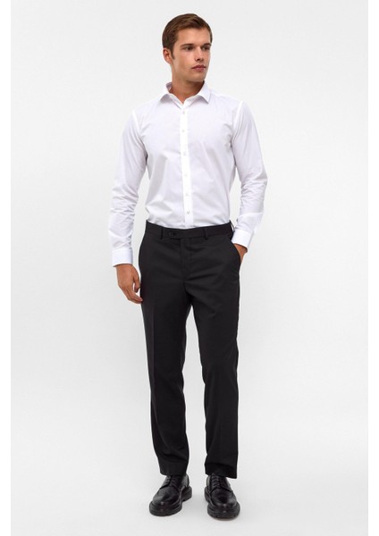 Bol Kalıp Geniş Paça Premium Kalite Düz Erkek Kumaş Pantolon