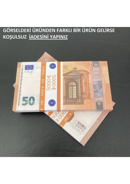 100 adet 50 euro geçersiz eğlence oyun şaka