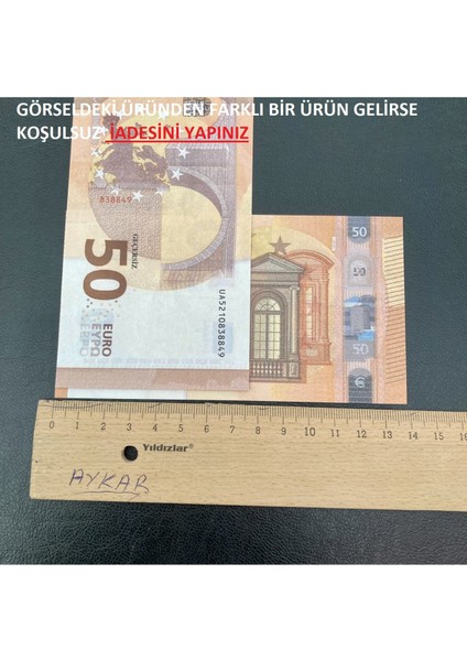 100 adet 50 euro geçersiz eğlence oyun şaka fırsatları