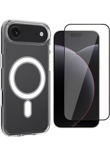 iPhone 17 Air Kılıf Manyetik Şarj Kapak ve Ekran Koruyucu