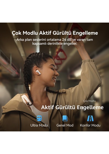 FreeBuds SE 4 ANC Aktif Gürültü Engelleme - Beyaz modelleri