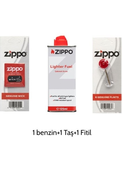 Çakmak Benzin + Taş + Fitil Seti fiyatları