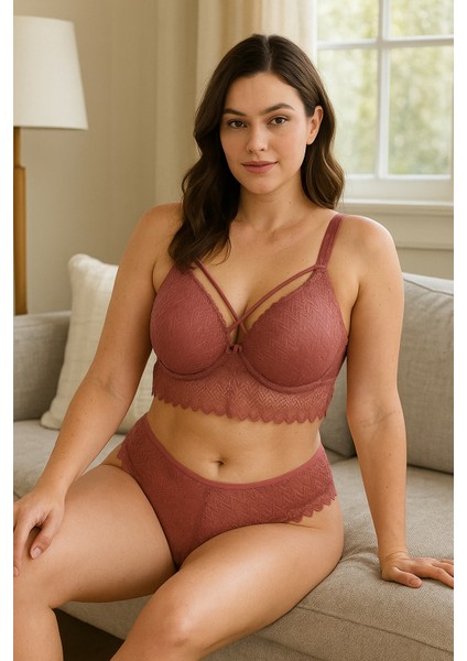 Büstiyer Iç Çamaşır Takım Dolgulu Sütyen Külot Dantelli fiyatları