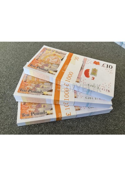 yeni 300 adet 10 sterlin geçersiz eğlence oyun şaka pound
