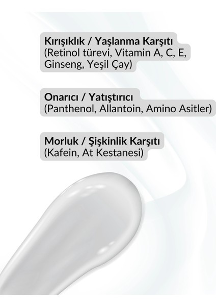 Göz Çevresi Bakım Kremi / Kırışıklık & Morluk & Şişkinlik Karşıtı / Aydınlatıcı & Onarıcı modelleri