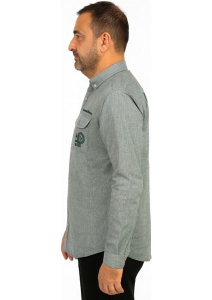 Tek Cep Kapalı Slim Fit Gömlek