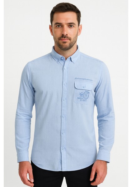 Tek Cep Kapalı Slim Fit Gömlek modelleri