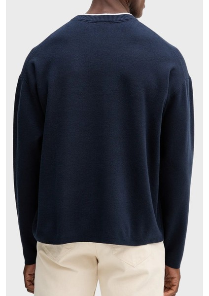 Kabartmalı Logolu Regular Fit Sıfır Yaka Kazak LV04RD300GCEF Erkek Kazak LV04RD300G Cef fiyatları