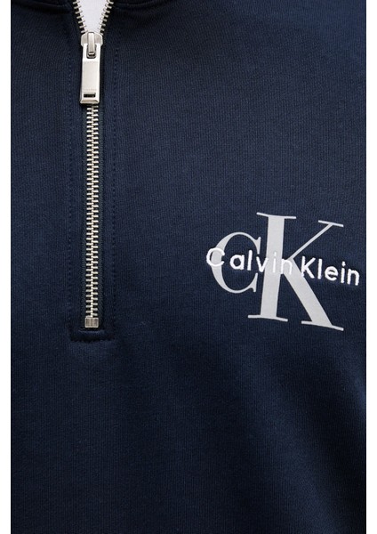 Pamuklu Loose Fit Yarım Fermuarlı Dik Yaka Sweat LV04RD244GCEF Erkek Sweat LV04RD244G Cef indirimleri