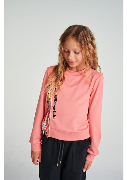 Bg Store Kız Çocuk Pembe Sweatshirt modelleri