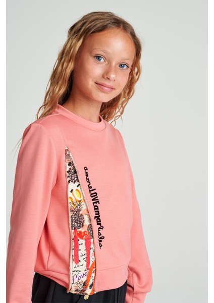 Bg Store Kız Çocuk Pembe Sweatshirt fırsatları