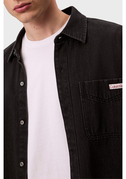 Pamuklu Regular Fit Klasik Yaka Tek Cepli Kot Gömlek LV04RD765G57L Erkek Kot Gömlek LV04RD765G 57L indirimleri